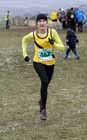 Olivia Bateman (Jarrow) winning the under-15 girls, NEHL, Prudhoe.